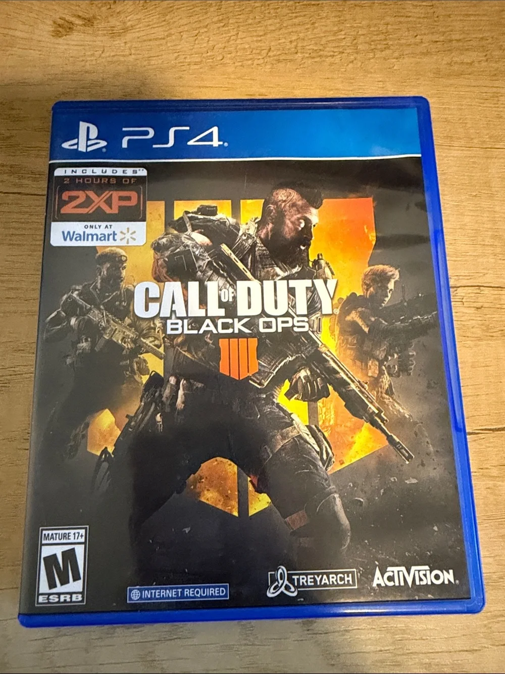 Call of Duty: Black Ops 4 for PS4 — Black & Orange Game Case (Activision)